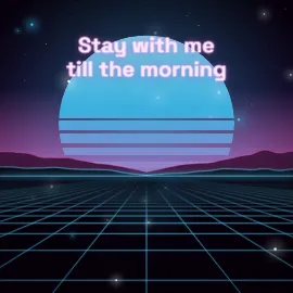 Dreamy Synthwave lyric video style