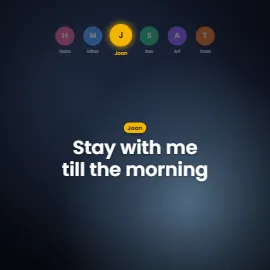 K-Pop Inspired Clean lyric video style