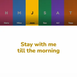 Photo Lineup lyric video style