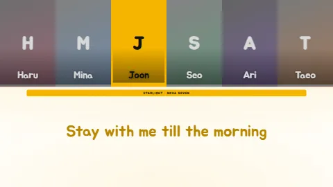 Spotlight Tint lyric video style