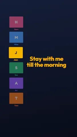 Vertical Idol Stack lyric video style