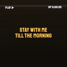 VHS Band Poster lyric video style