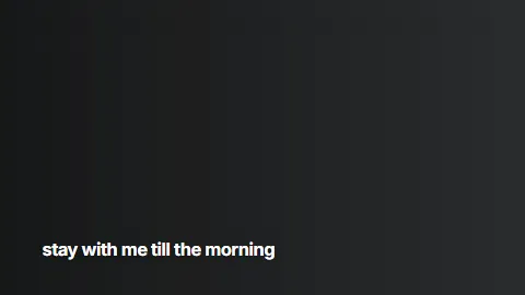Wide Minimal Lyrics lyric video style